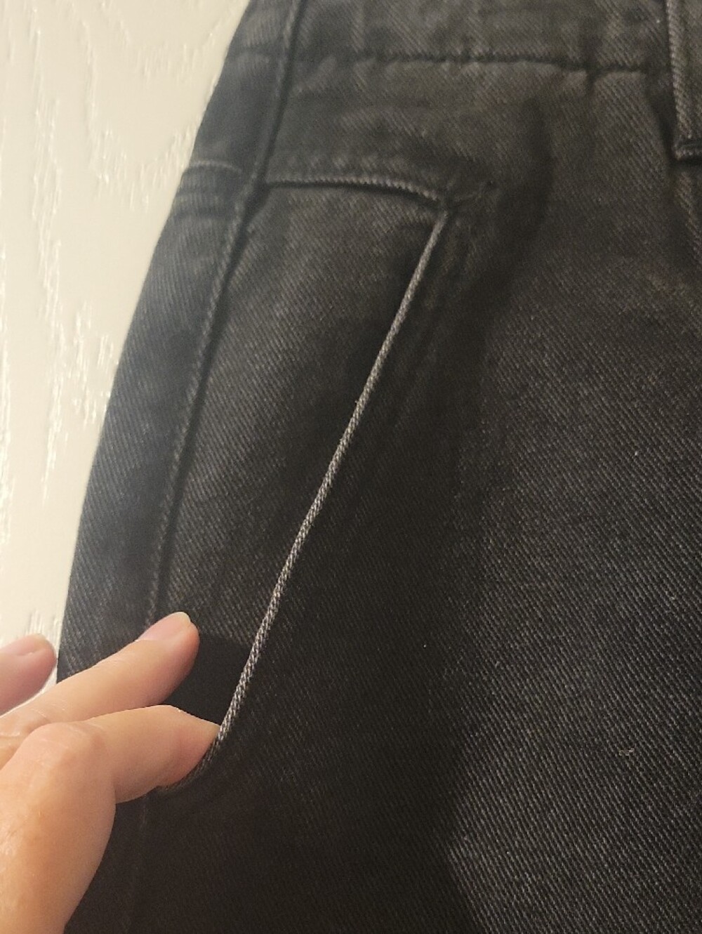 NWT Saltwater LUXE Black Button-Front Denim Mini Skirt - Picture 5 of 8